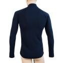 SENSOR MERINO DF men's shirt long.sleeve zipper deep blue Size: