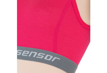 SENSOR MERINO ACTIVE women's bra magenta Size: