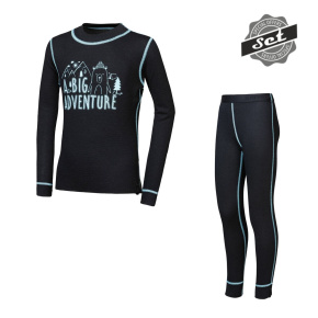 SENSOR DOUBLE FACE SET ADVENTURE children's long-sleeve shirt.sleeve + bottoms black size SENSOR DOUBLE FACE SET ADVENTURE children's long-sleeve shirt.sleeve + bottoms black size
