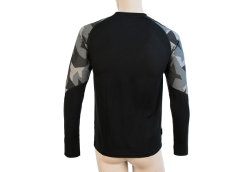 SENSOR MERINO IMPRESS men's shirt long.sleeve black/camo Size: